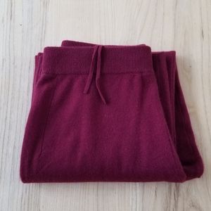 Neiman Marcus 100% Cashmere Burgundy Pants
